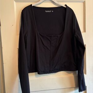 Abercrombie & Fitch Black Long Sleeve Top